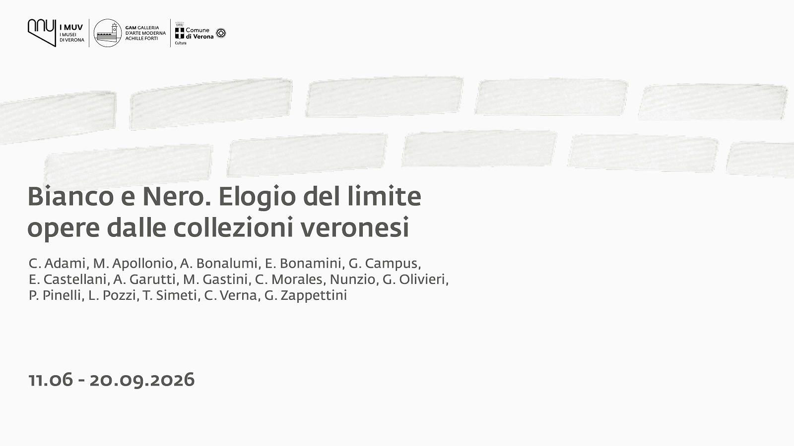 BIANCO E NERO. ELOGIO DEL LIMITE | OPERE DALLE COLLEZIONI VERONESI — mostre a Verona